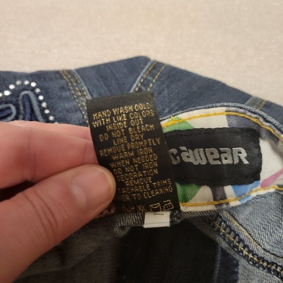 Womens Rocawear dark wash straight leg Jeans Size 9 - Picture 9 of 13